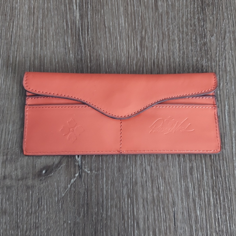 Patricia Nash Orange Leather Wallet